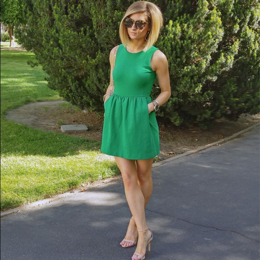 SOLD | J. Crew Green Daybreak Dress